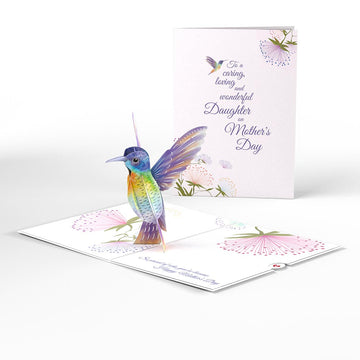 To My Daughter Mother¡¯s Day Hummingbird Pop-Up Card
