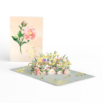 Mother¡¯s Day Peonies Pop-Up Card