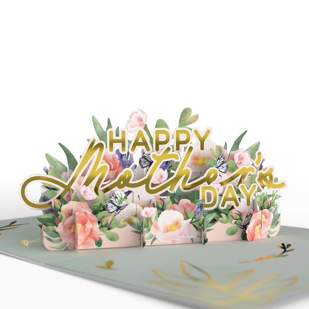 Mother¡¯s Day Peonies Pop-Up Card