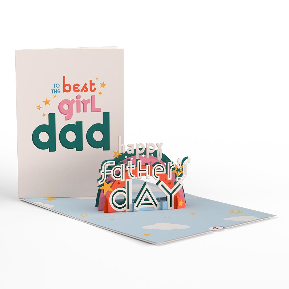 Girl Dad Father¡¯s Day Pop-Up Card
