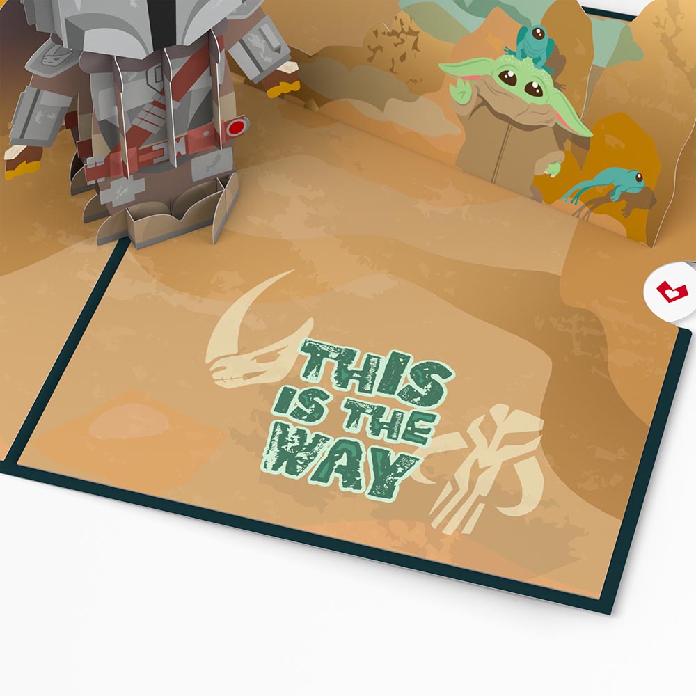 Star Wars? The Mandalorian? Legendary Warrior Birthday Pop-Up Card