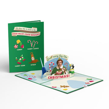 Elf Christmas Treats Pop-Up Card