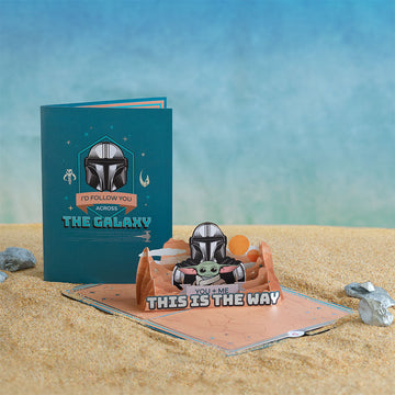 Star Wars? The Mandalorian? You + Me Pop-Up Card