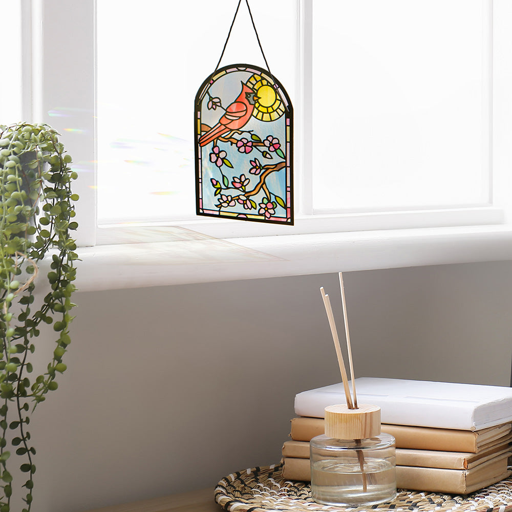 Sending Sunshine Cardinal Suncatcher Card