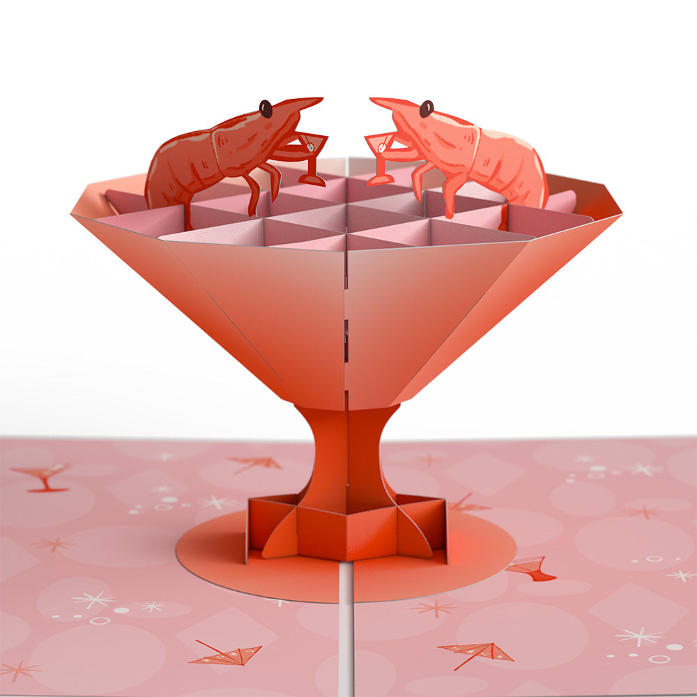 Shrimply the Best Valentine Pop-Up Card
