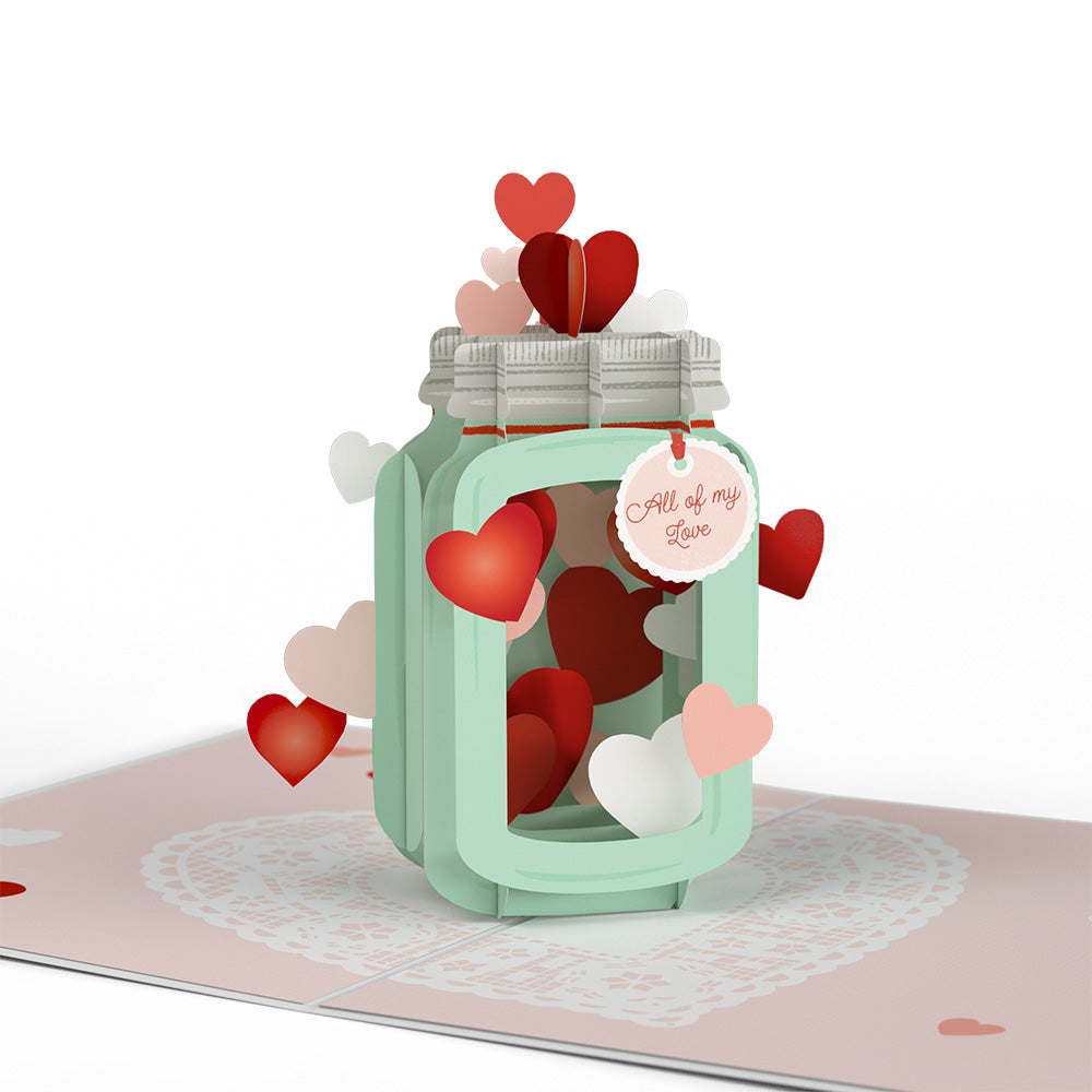 Valentine's Day Love Jar Pop-Up Card