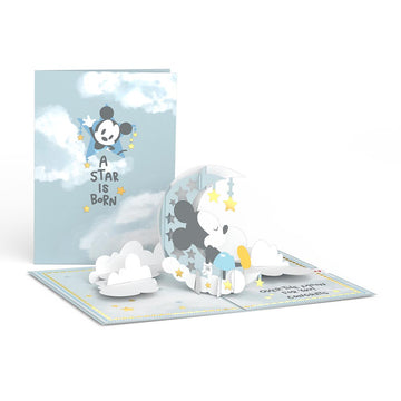 Disney's Mickey Mouse Over the Moon Baby Pop-Up Card