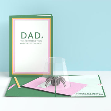 Father's Day Spider Hero Pop-Up Card