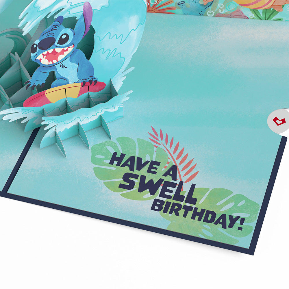 Disney's Stitch Cowabunga Birthday Pop-Up Card