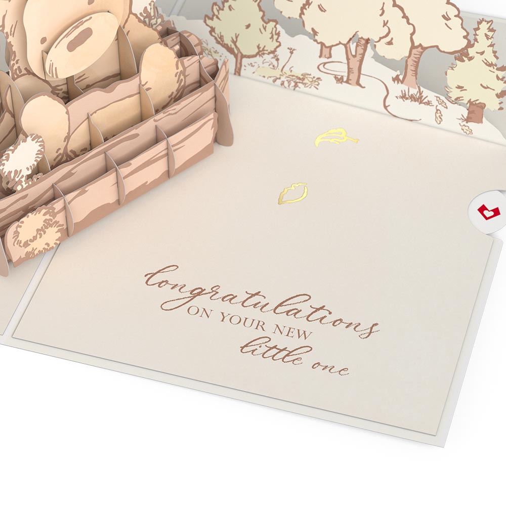 Disney's Winnie the Pooh New Baby Pop-Up Card