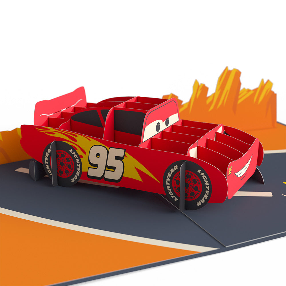 Disney and Pixar Cars Lightning McQueen Kachow! Birthday Pop-Up Card