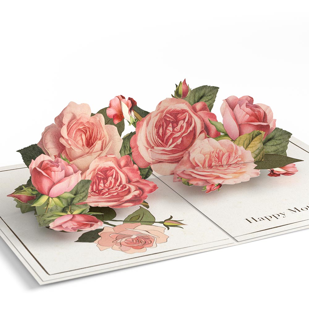 Mother's Day Grateful For You Roses Pop-Up Card