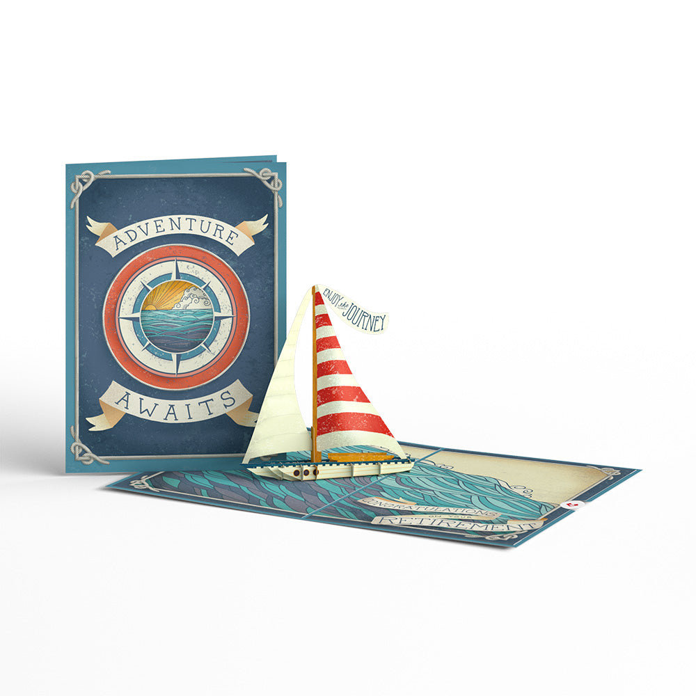 Adventure Awaits Retirement Pop-Up Card