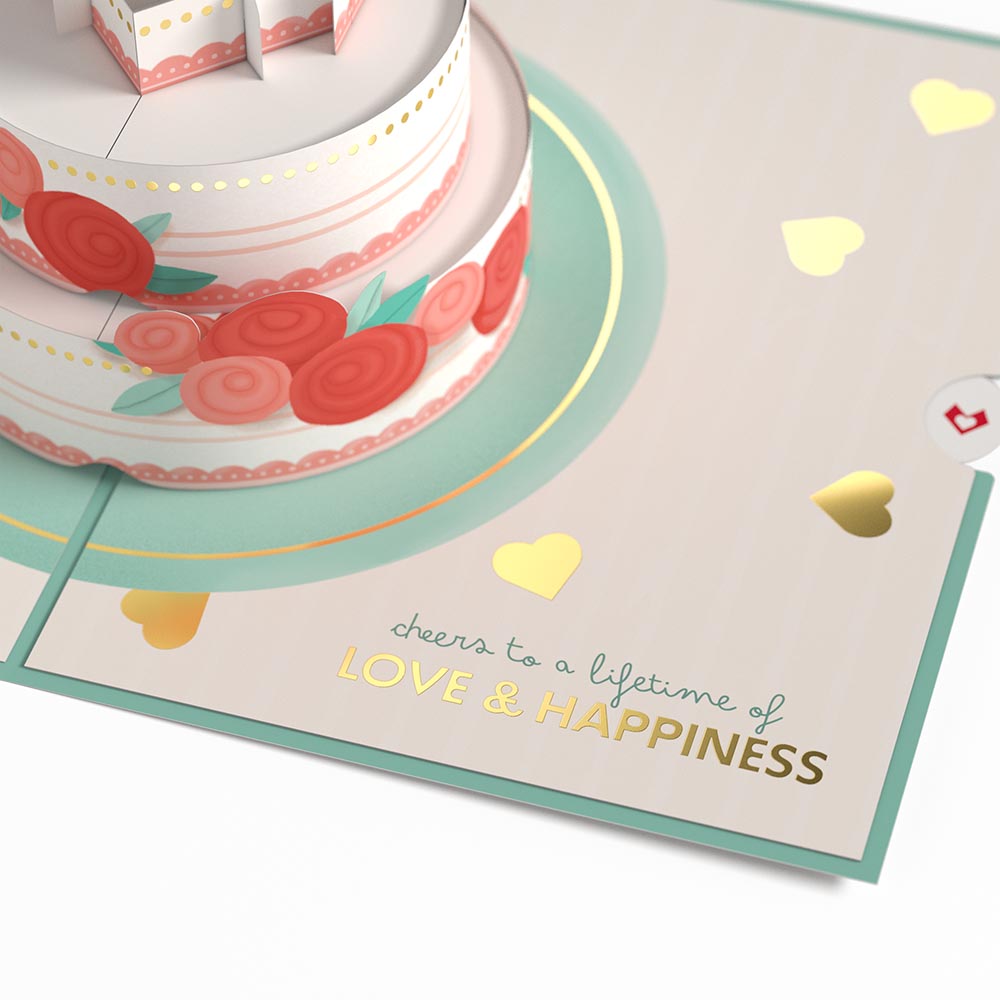 Eat, Drink, and Be Married Pop-Up Card