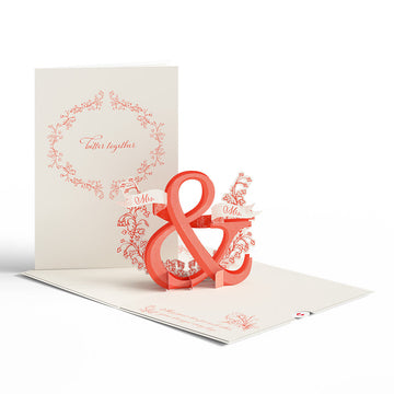 Better Together Mrs. & Mrs. Wedding Pop-Up Card