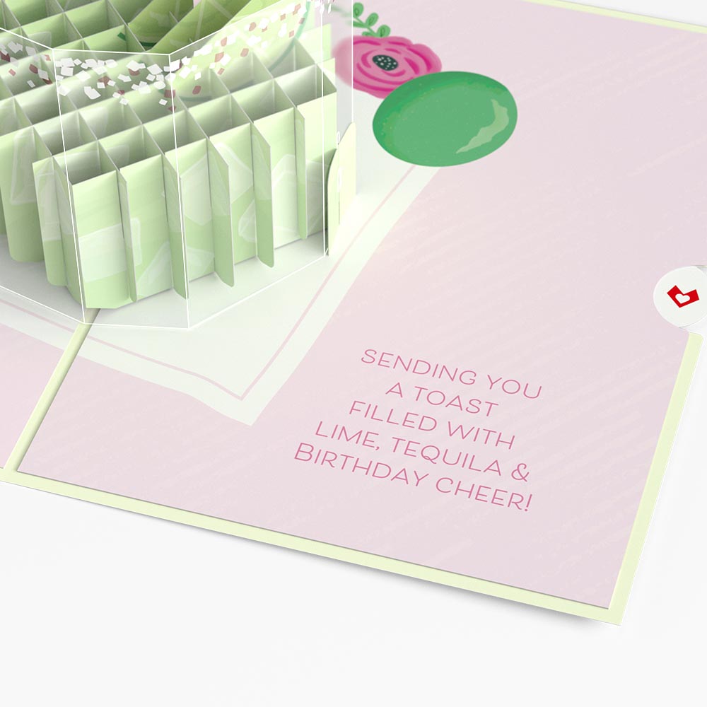 Birthday Margarita Pop-Up Card