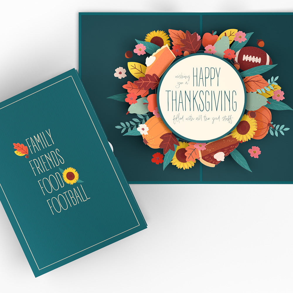 All the Good Stuff Thanksgiving Pop-Up Card