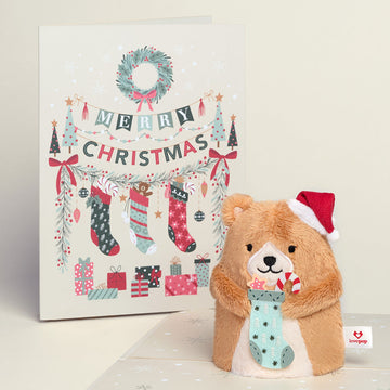 'Merry Christmas' Holiday Bear Plushpop