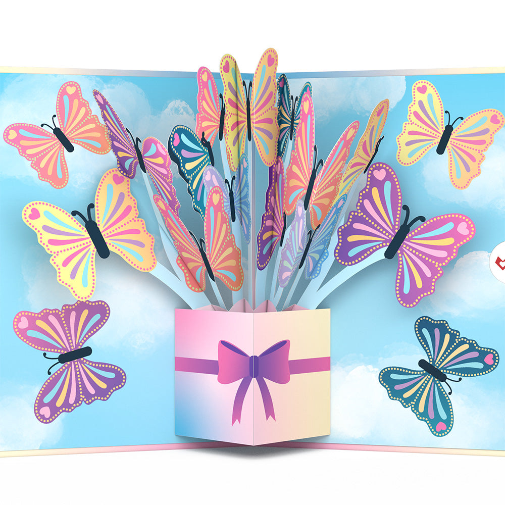 Act Like It's Your Birthday Butterflies Pop-Up Card