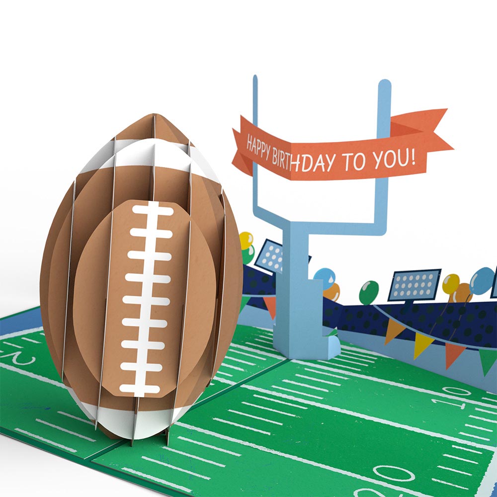 Another Birthday Down Football Pop-Up Card