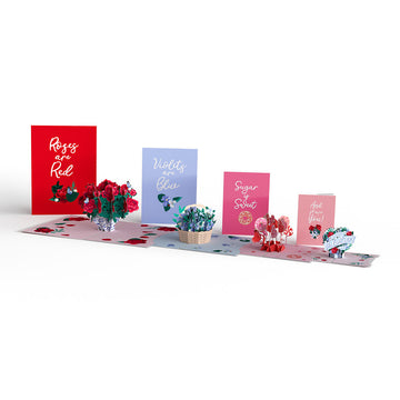 Valentine's Day Roses 4-in-1 Nesting Card