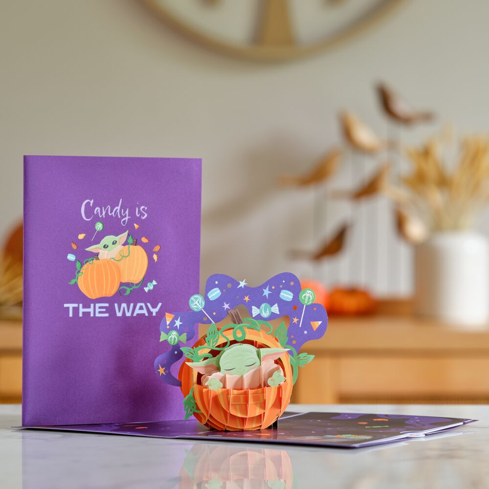 Star Wars? The Mandalorian? Grogu? Candy is the Way Pop-Up Card