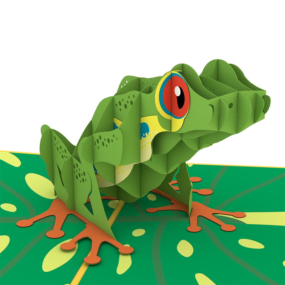 Red-Eyed Tree Frog Pop-Up Card