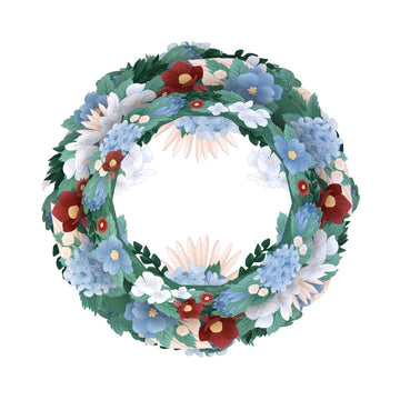 Frosted Botanical Wreath