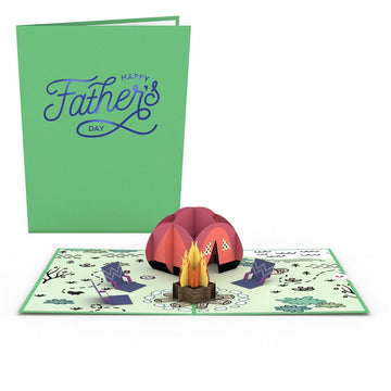 Father¡¯s Day Camping Trip Pop-Up Card