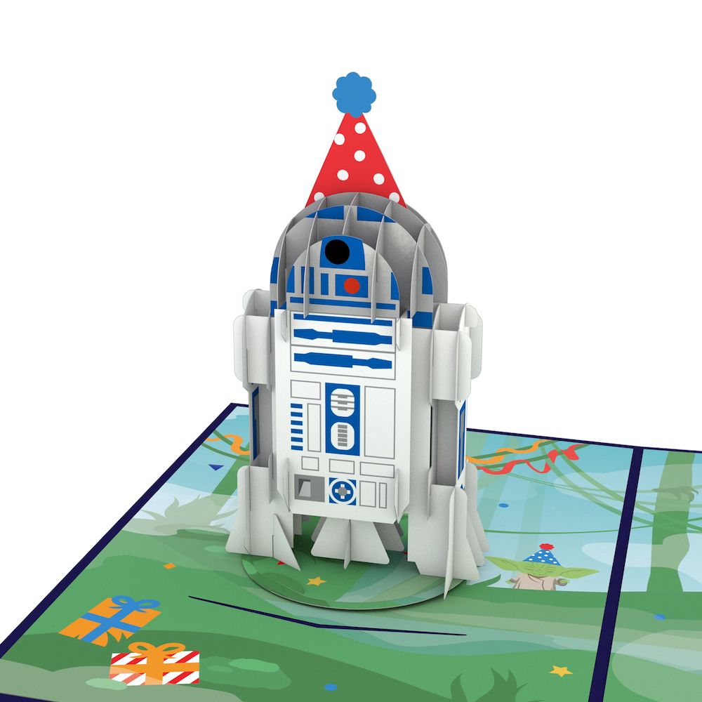 Star Wars? R2-D2? Birthday Card with Pop-Up Gift