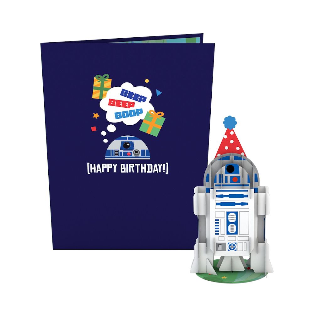 Star Wars? R2-D2? Birthday Card with Pop-Up Gift