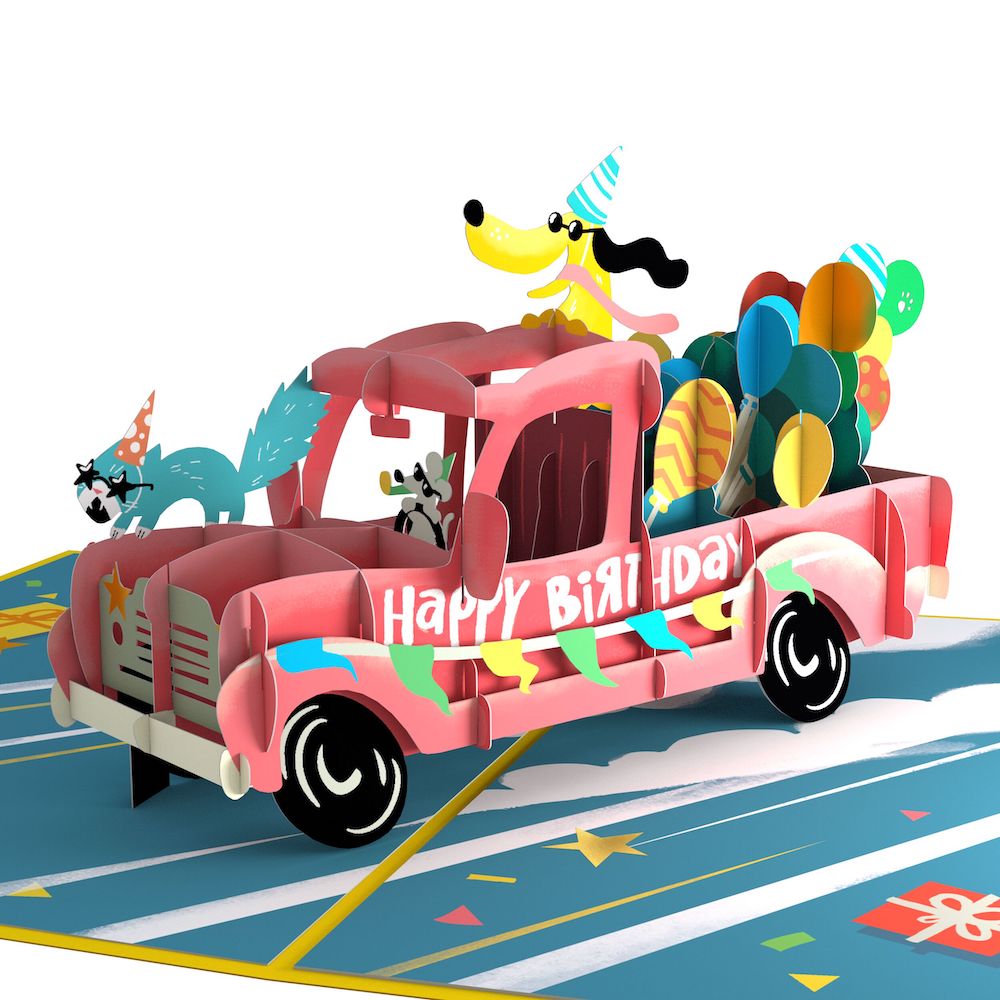 Birthday Truck Pop-Up Card