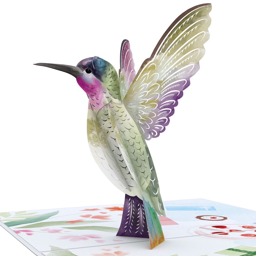 Birthday Hummingbird Pop-Up Card