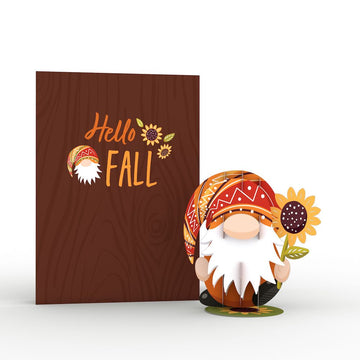 Fall Gnome Card with Pop-Up Gift