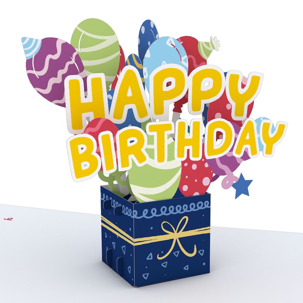 Happy Birthday Balloon Box: Paperpop? Card