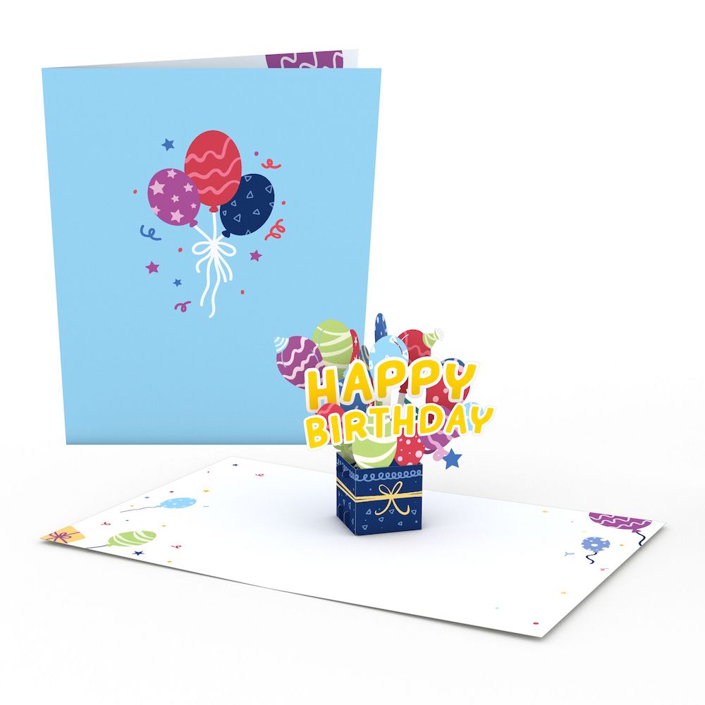 Happy Birthday Balloon Box: Paperpop? Card