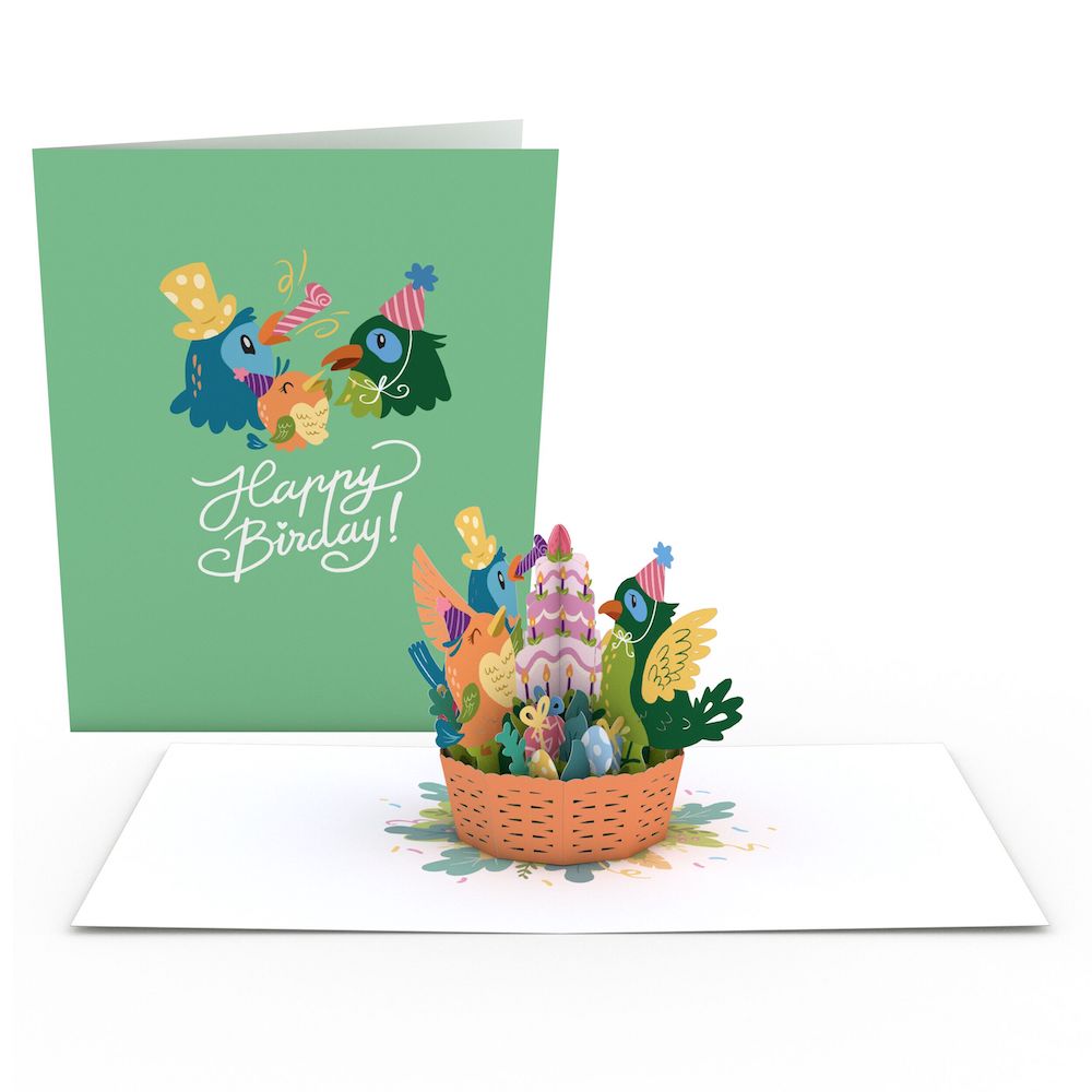 Birthday Birds Basket: Paperpop? Card