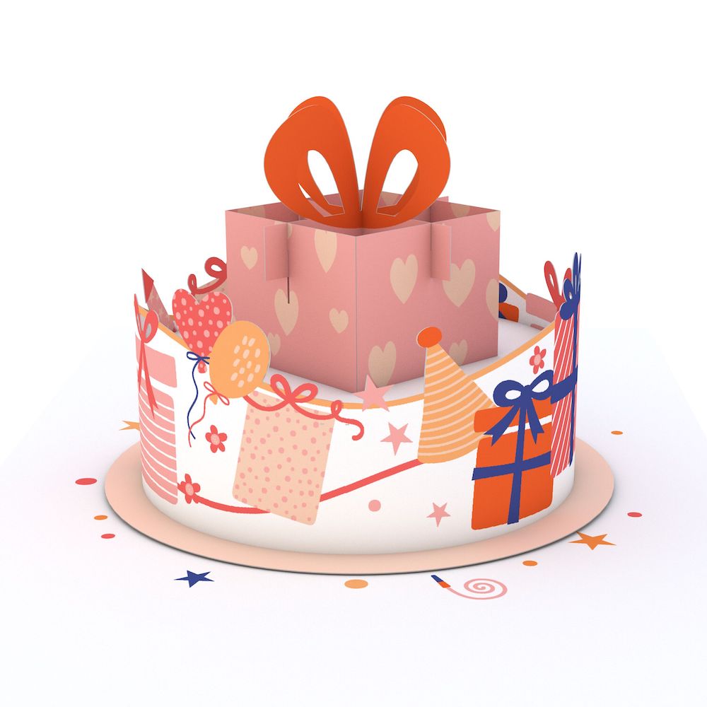 Happy Birthday Gift Cake: Paperpop? Card