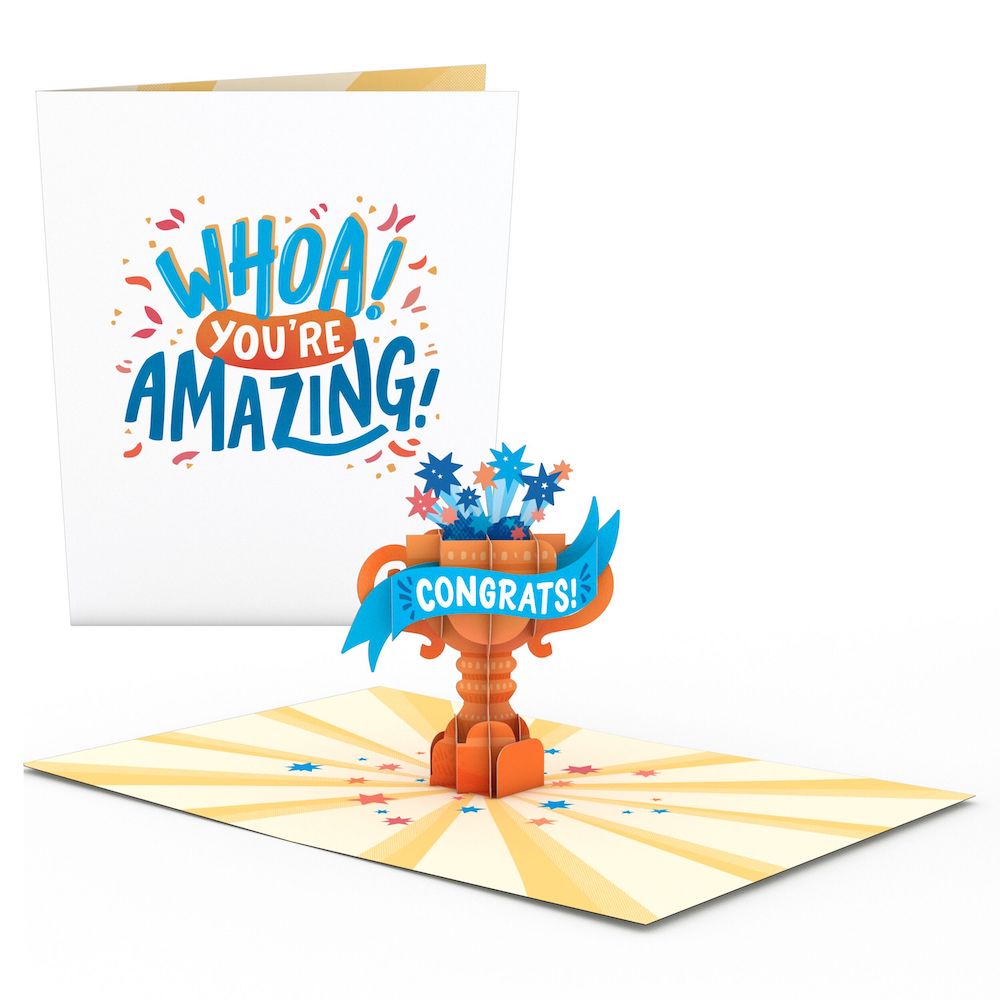 Amazing Congrats Trophy: Paperpop? Card