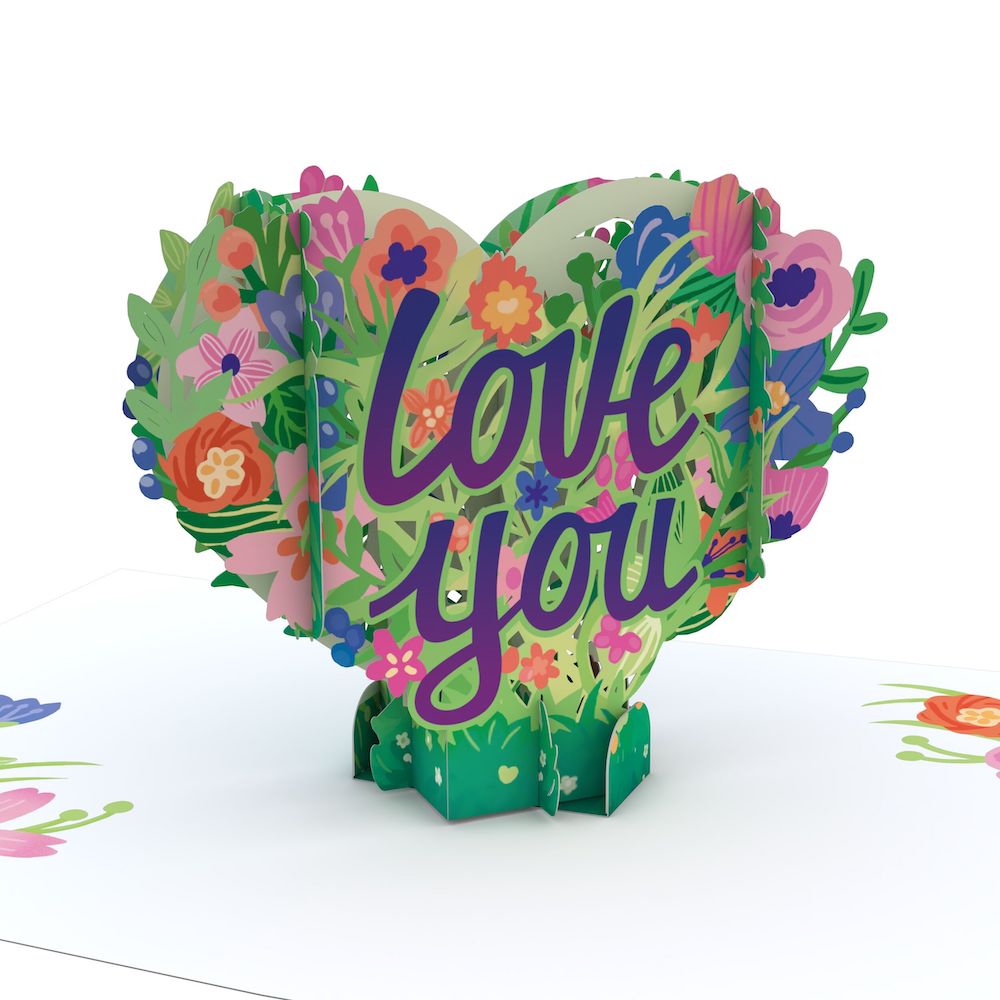 Love You Flower Heart: Paperpop? Card