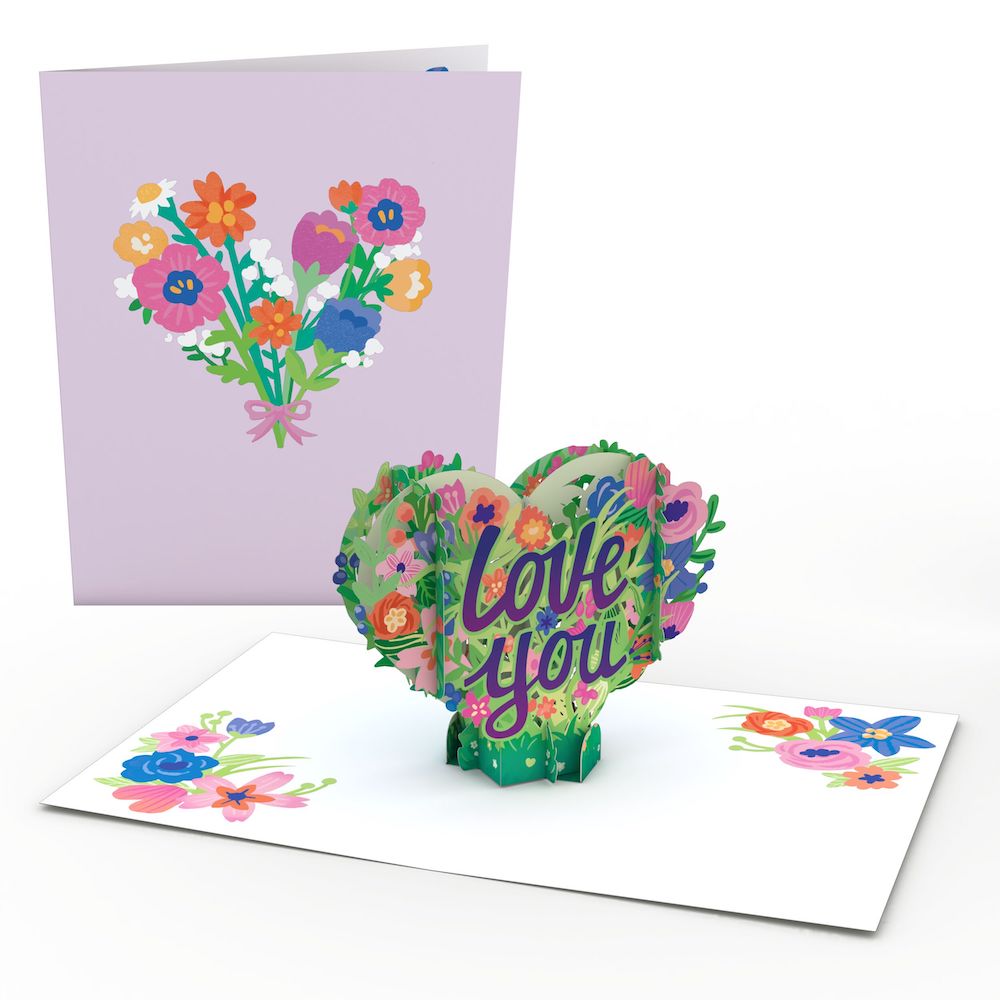 Love You Flower Heart: Paperpop? Card