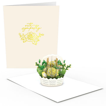 Sympathy Flower Basket: Paperpop? Card