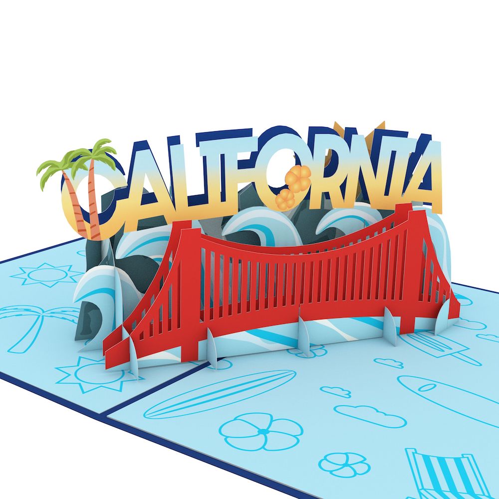 California Pop-Up Card