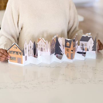 Winter Wonderland Village Loooooong Card? (Expands to 2 feet)