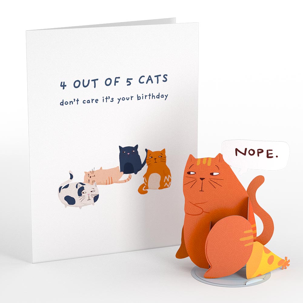 Cats Don't Care Birthday: PopPals? Card