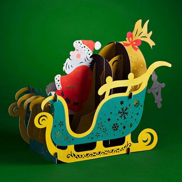 Santa Sleigh Decoration