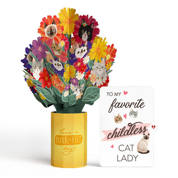 Purr-fect Day Bouquet for Childless Cat Lady