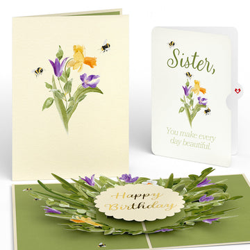 Bloom Birthday Pop-Up Card and Sentiment Set for Sister