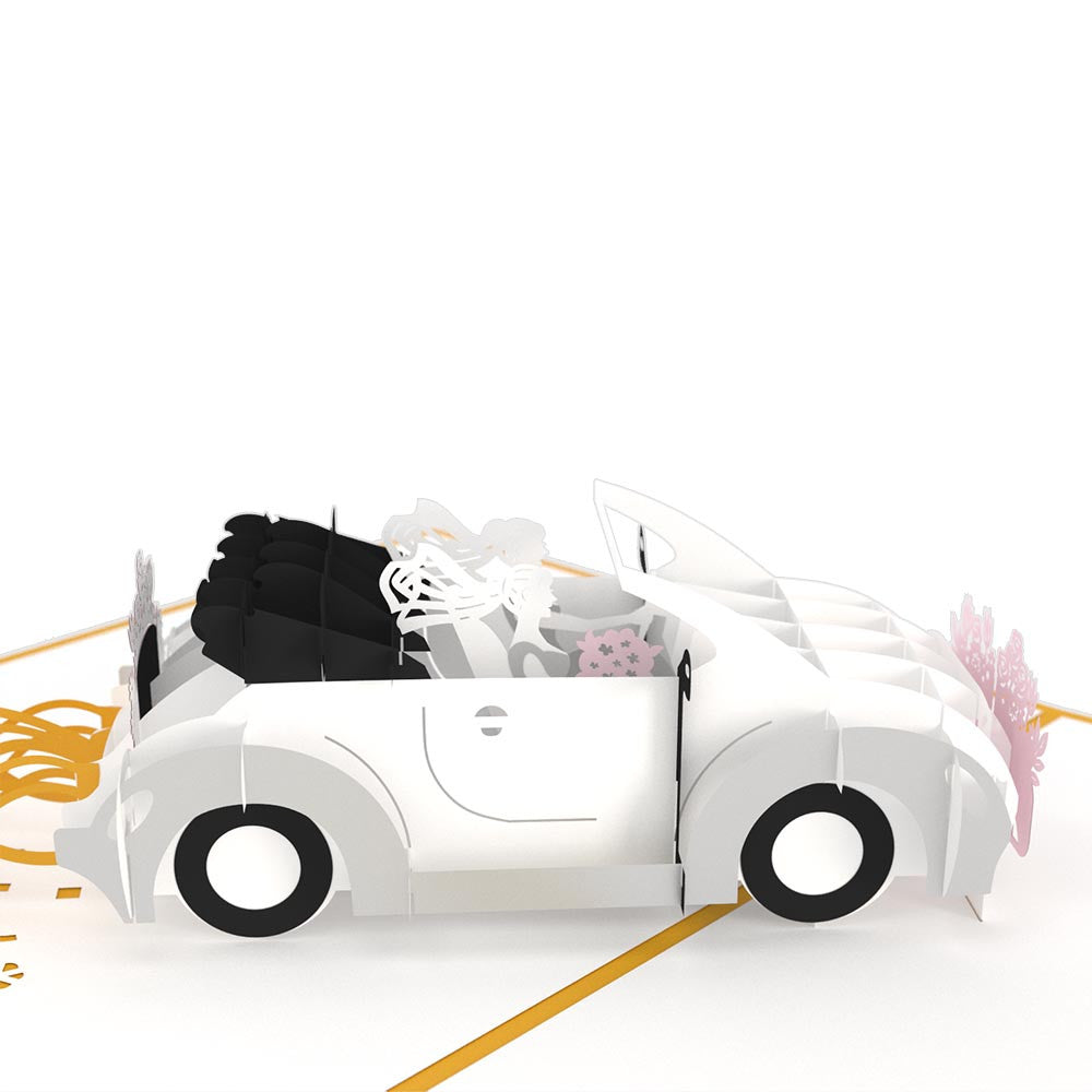 Wedding Car Brides Pop-Up Card
