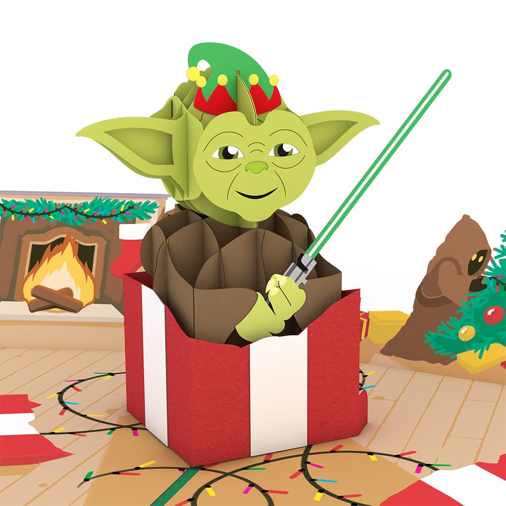 Star Wars? Yoda? Present Pop-Up Card